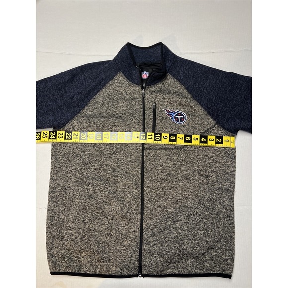 NFL Tennessee Titans Full Zip Lined Jacket Men's Large Chest Zip Pocket - Picture 3 of 12